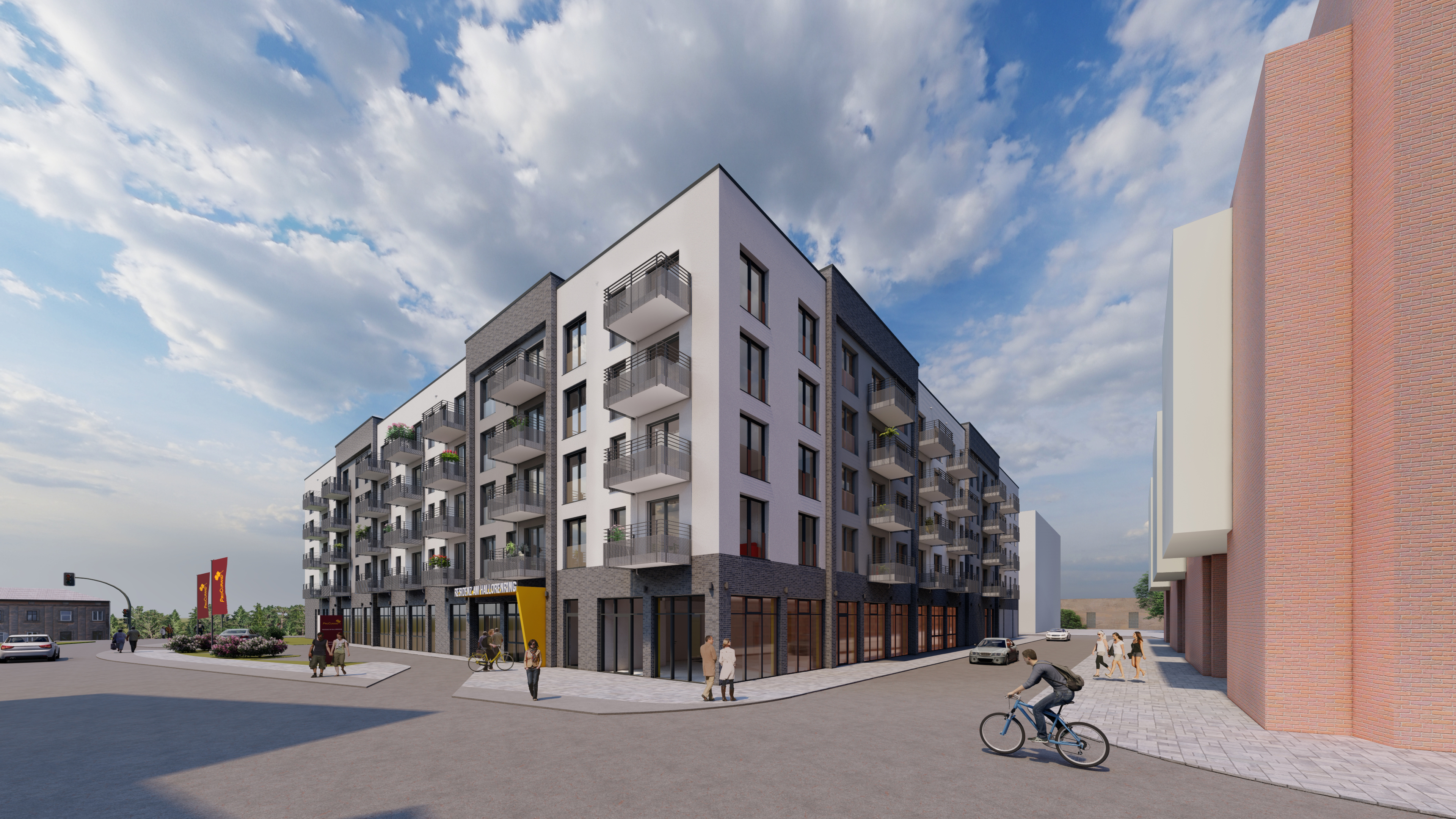 Service-Apartments Hallorenring in Halle – Grundsteinlegung